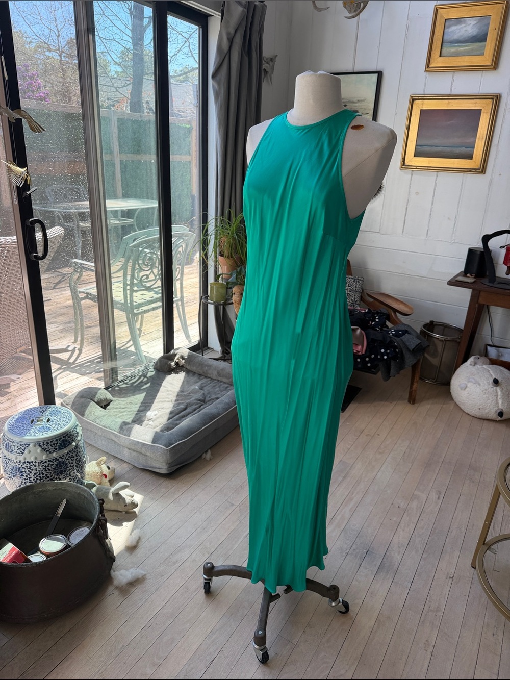 Rails Emerald Green Sleeveless MIDI Dress